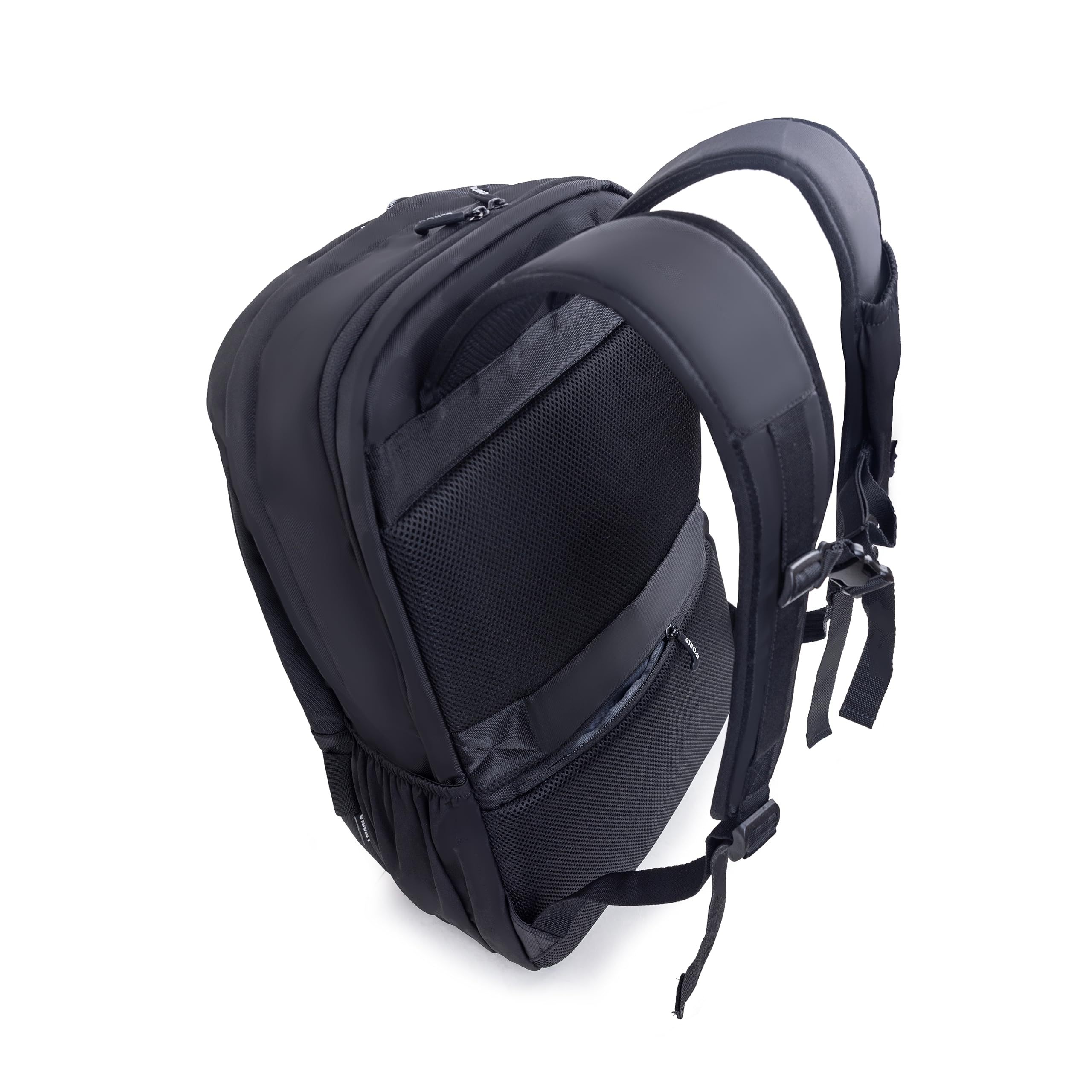 J World New York Allan Backpack for Teens and Adults. Student Laptop Bookbag, Black, One Size - Image 3