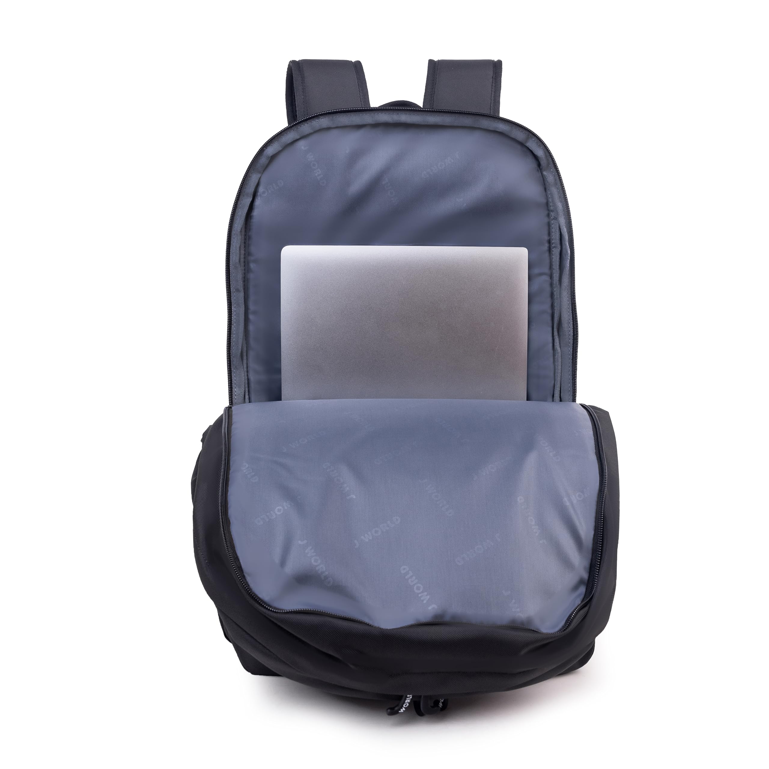 J World New York Allan Backpack for Teens and Adults. Student Laptop Bookbag, Black, One Size - Image 5