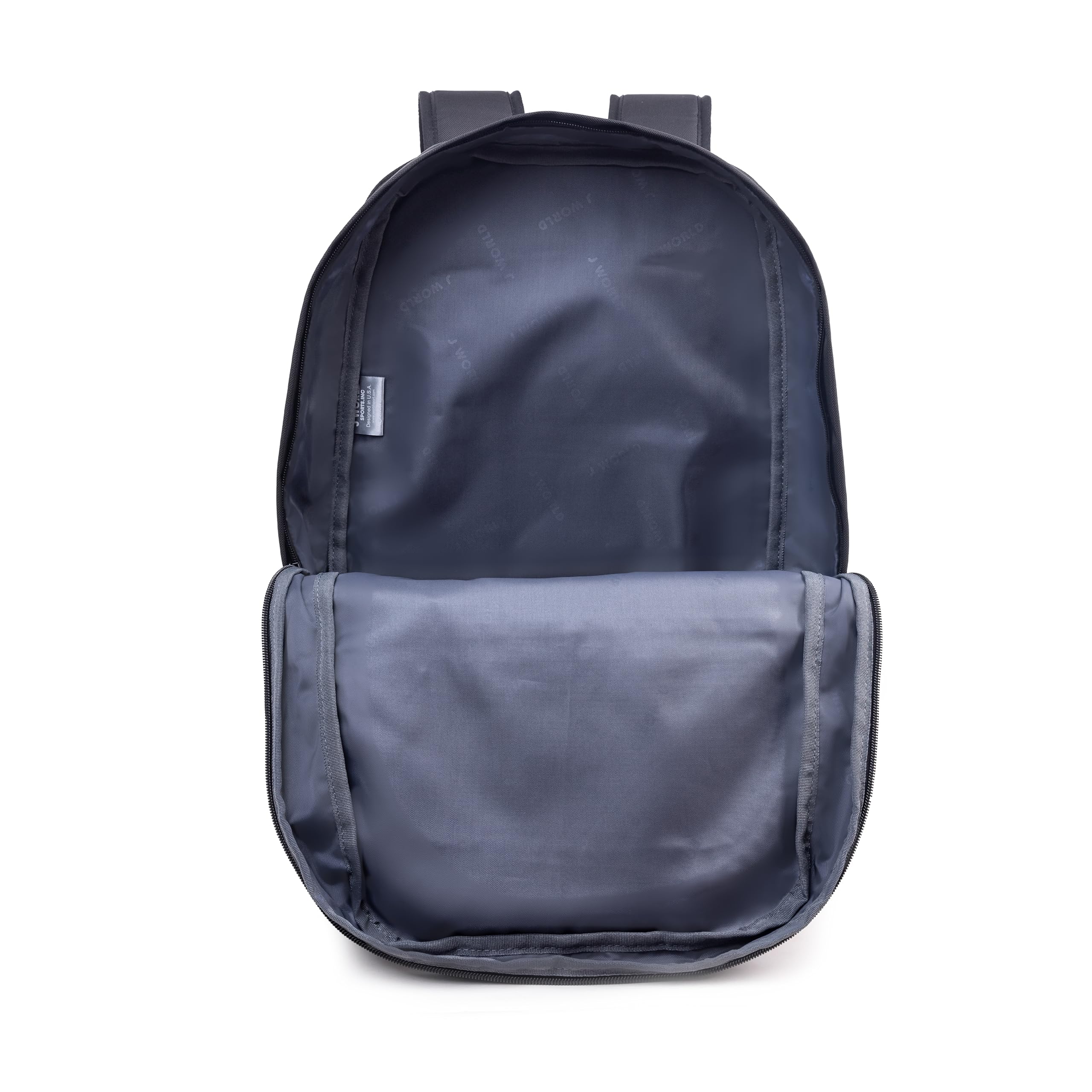 J World New York Allan Backpack for Teens and Adults. Student Laptop Bookbag, Black, One Size - Image 6