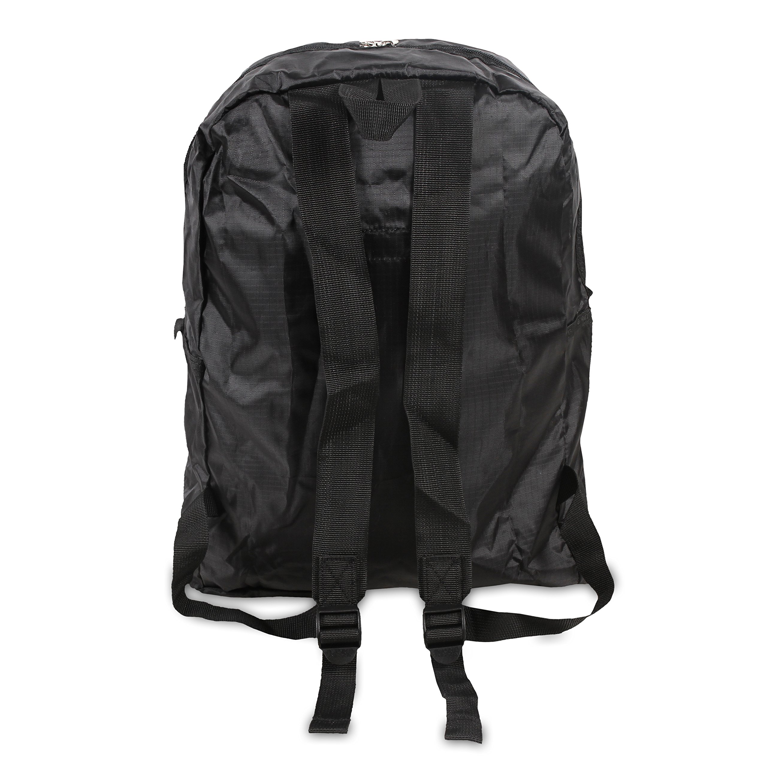 J World New York Buena Folding Backpack, Black - Image 3