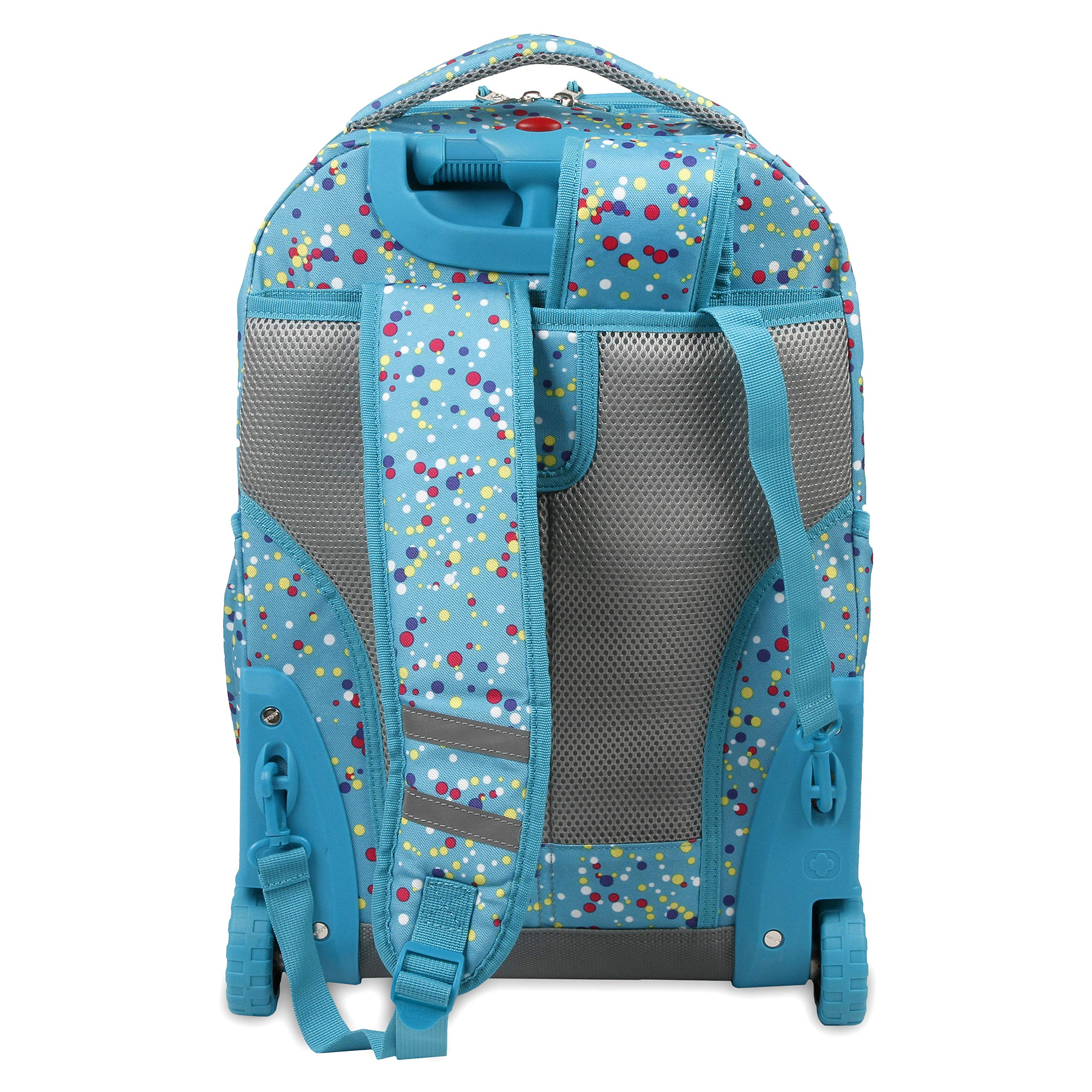 J World New York Kids' Duo Rolling Backpack with Lunch Box Set, COLOR DOTS, One size - Image 3