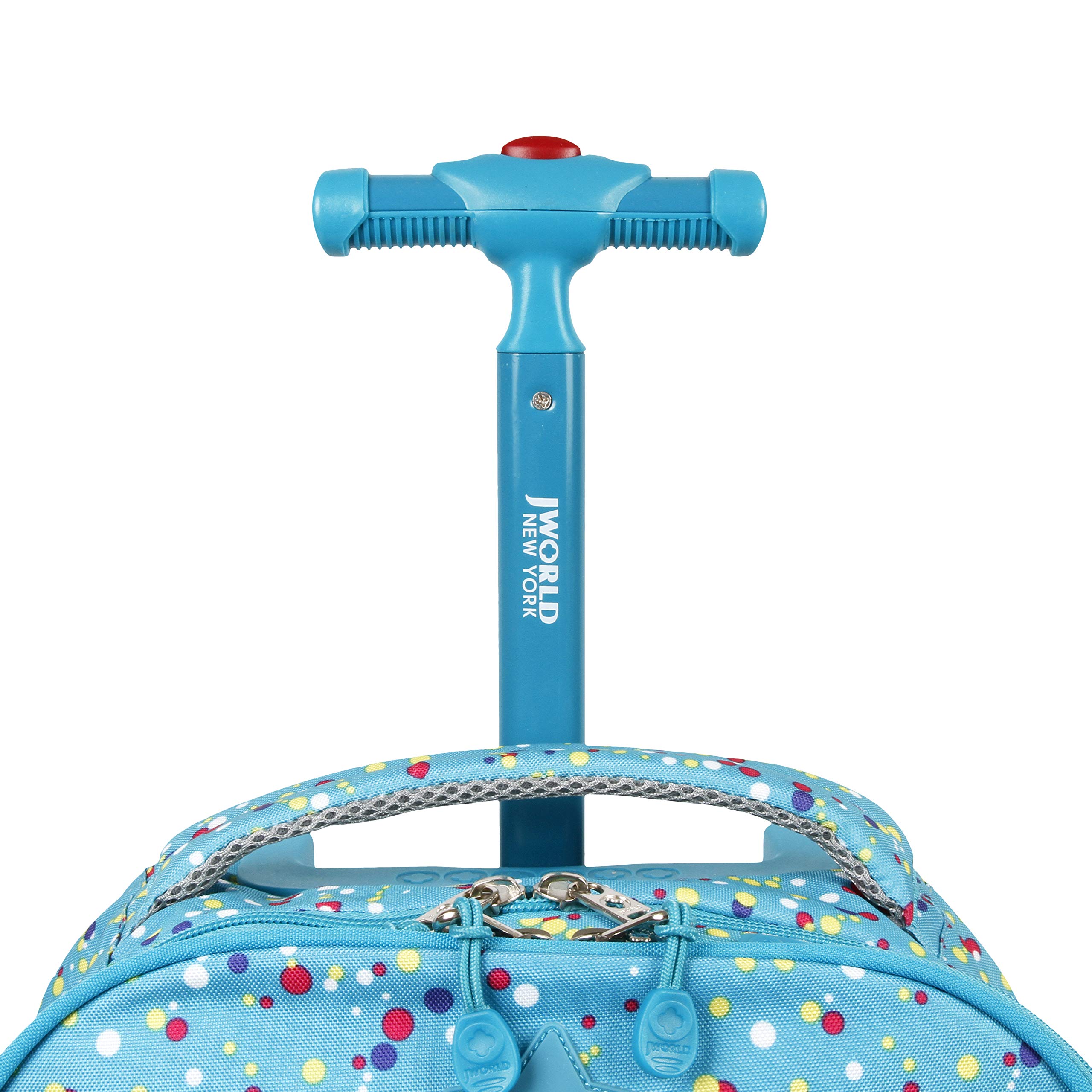 J World New York Kids' Duo Rolling Backpack with Lunch Box Set, COLOR DOTS, One size - Image 5