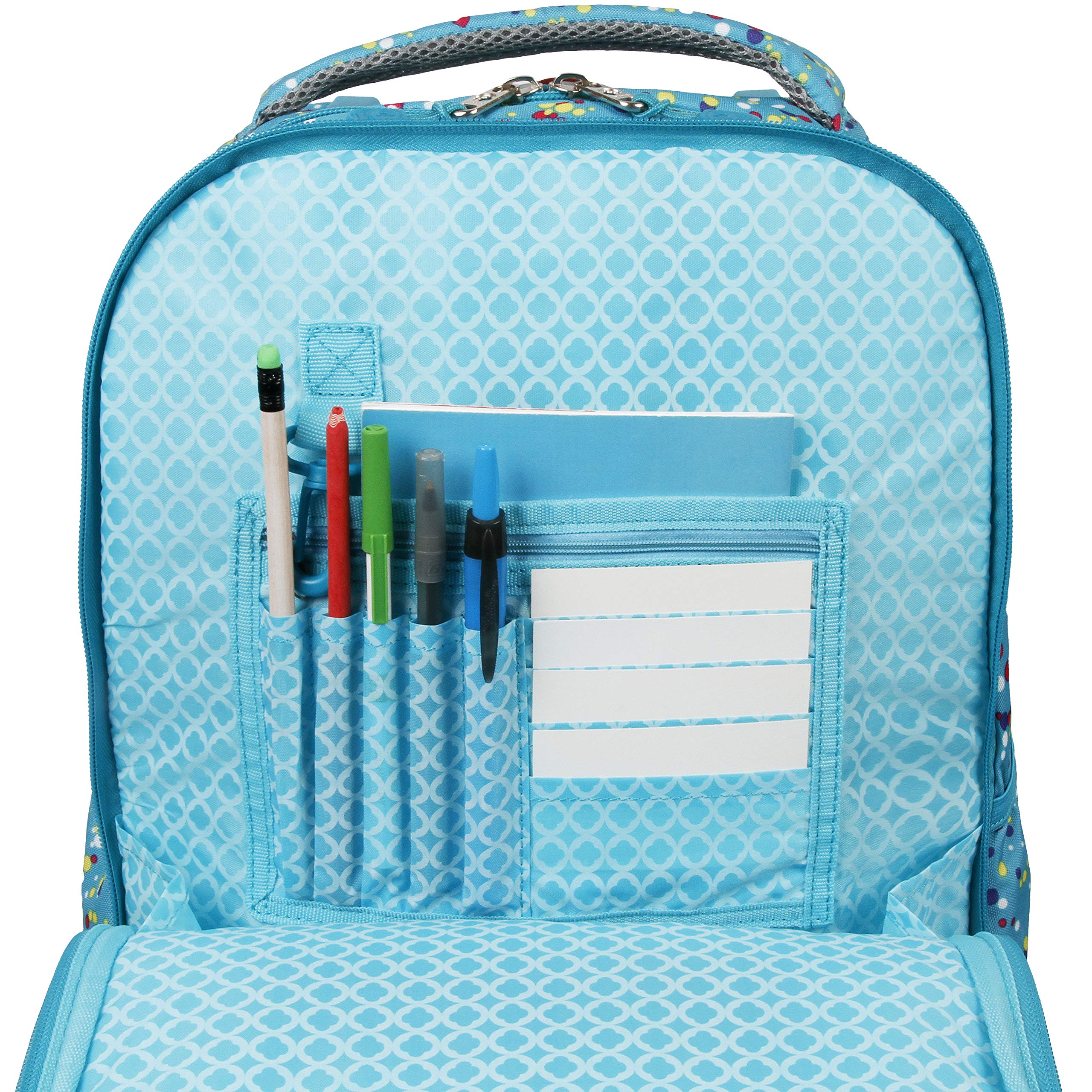 J World New York Kids' Duo Rolling Backpack with Lunch Box Set, COLOR DOTS, One size - Image 8