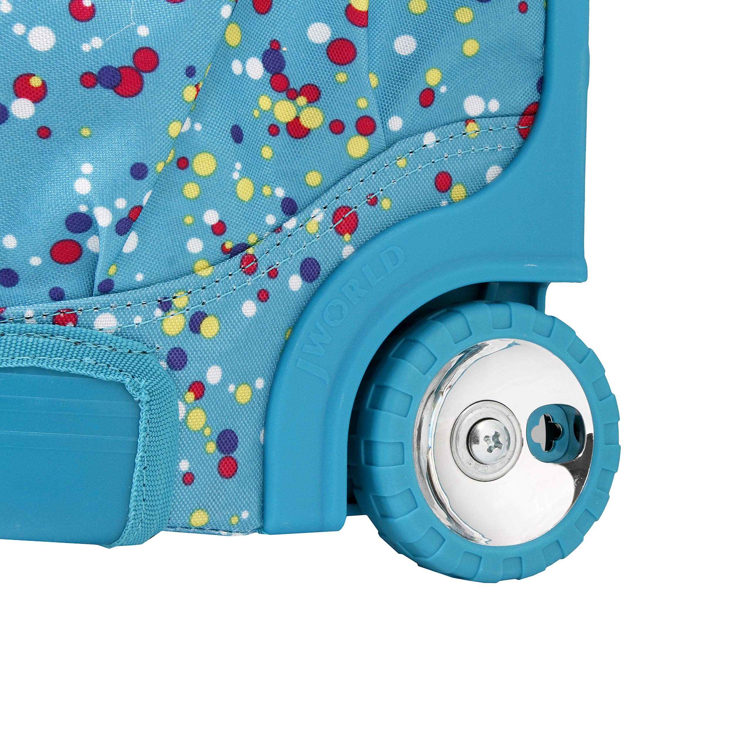 J World New York Kids' Duo Rolling Backpack with Lunch Box Set, COLOR DOTS, One size - Image 9