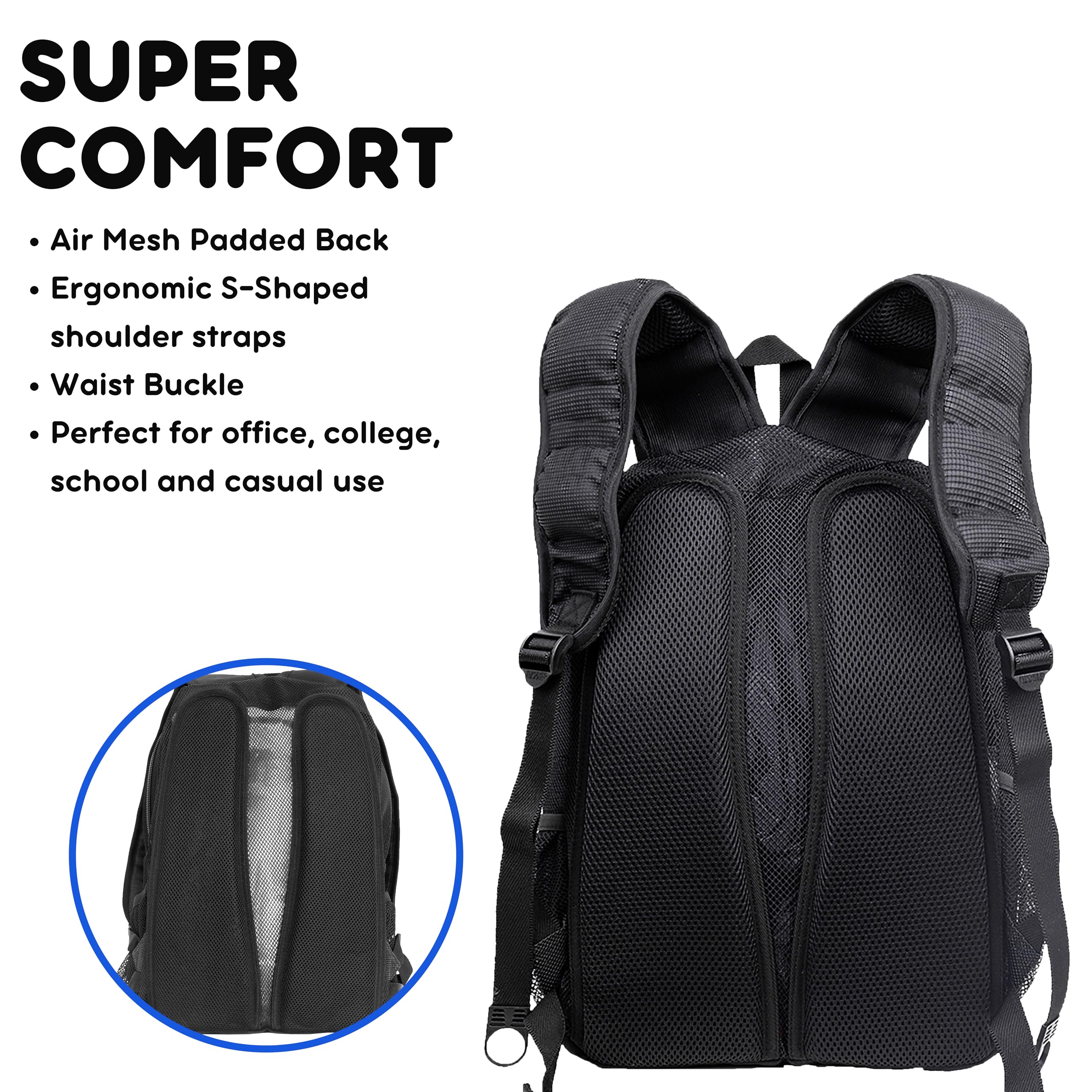 J World New York Mesh Backpack - Image 4